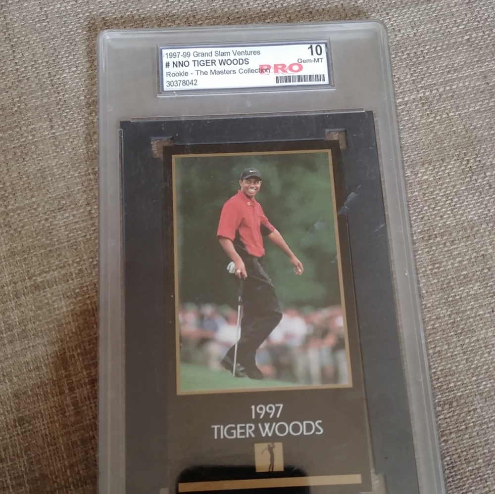 1997-99 ventures Grand Slam Tiger Woods Rookie Car